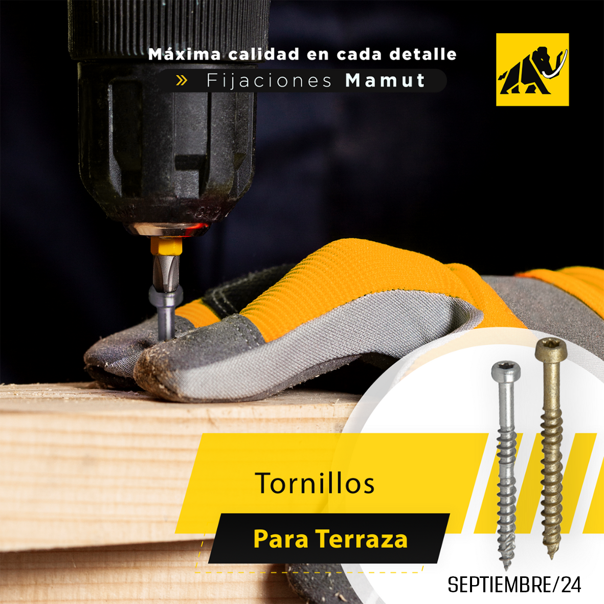 #TornilloPasador #Madera #Metal #Tornillos #Fijaciones #FijacionesMamut